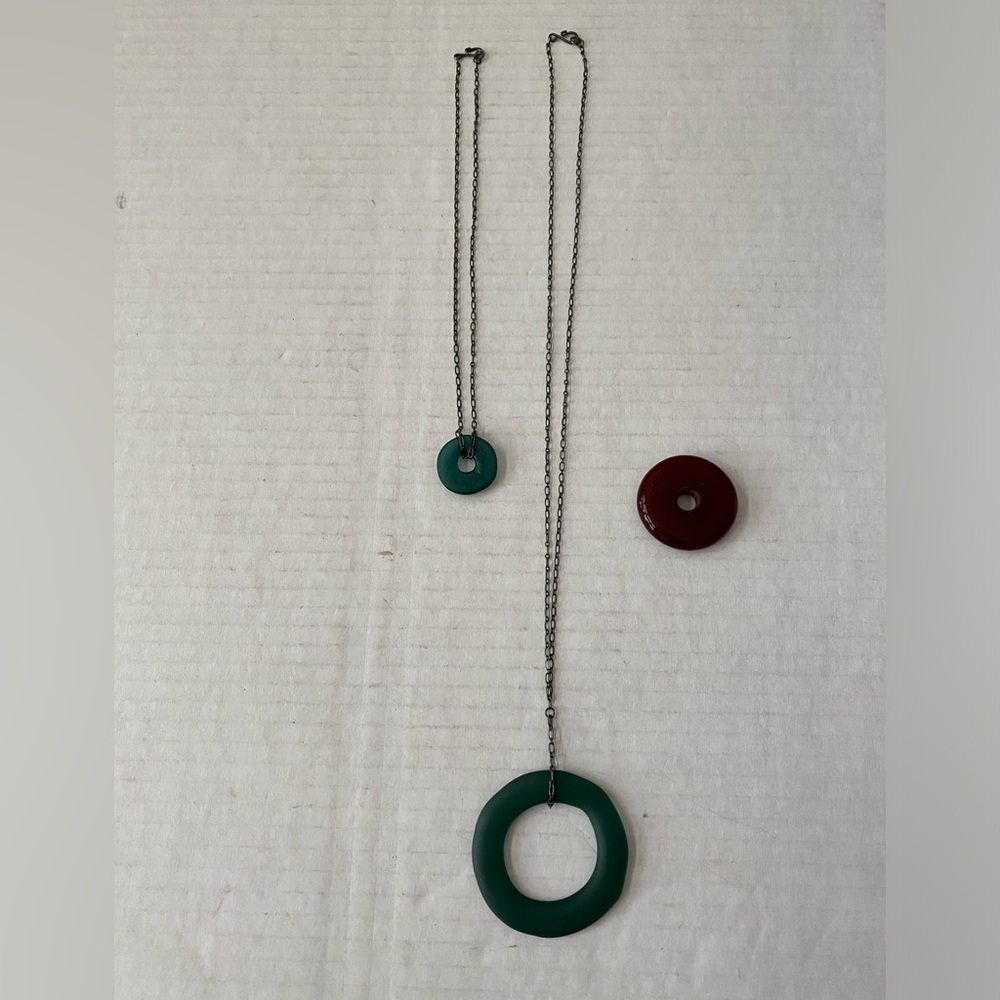 Bottlehood Artisan Made Recycled Glass Pendant Necklaces - Picture 9 of 10